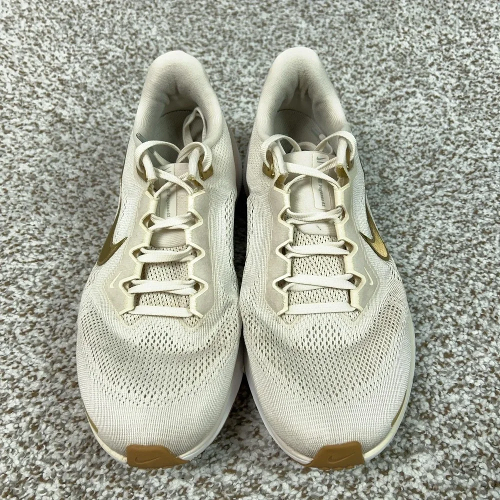 Nike Air Zoom Pegasus 41 Shoes Womens Size 10 Beige React Running Sneakers Gym